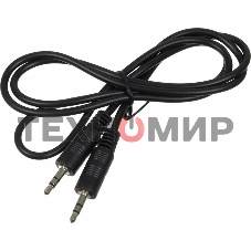 Кабель аудио Ningbo Jack 3.5 (m)/Jack 3.5 (m) 1м. черный