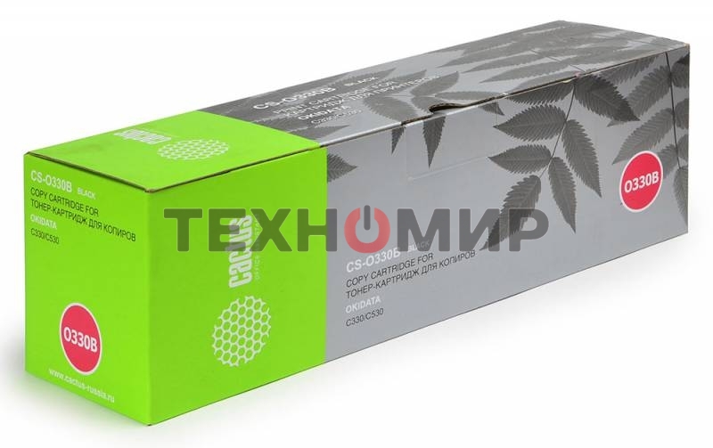 Картридж лазерный Cactus CS-O330BK черный (3500 стр.) для OKI C330/C530