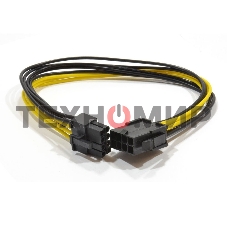 Удлинитель кабеля питания Cablexpert CC-PSU-84, PCI-Express 6+2pin M/PCI-Express 6+2pin F, 30 см