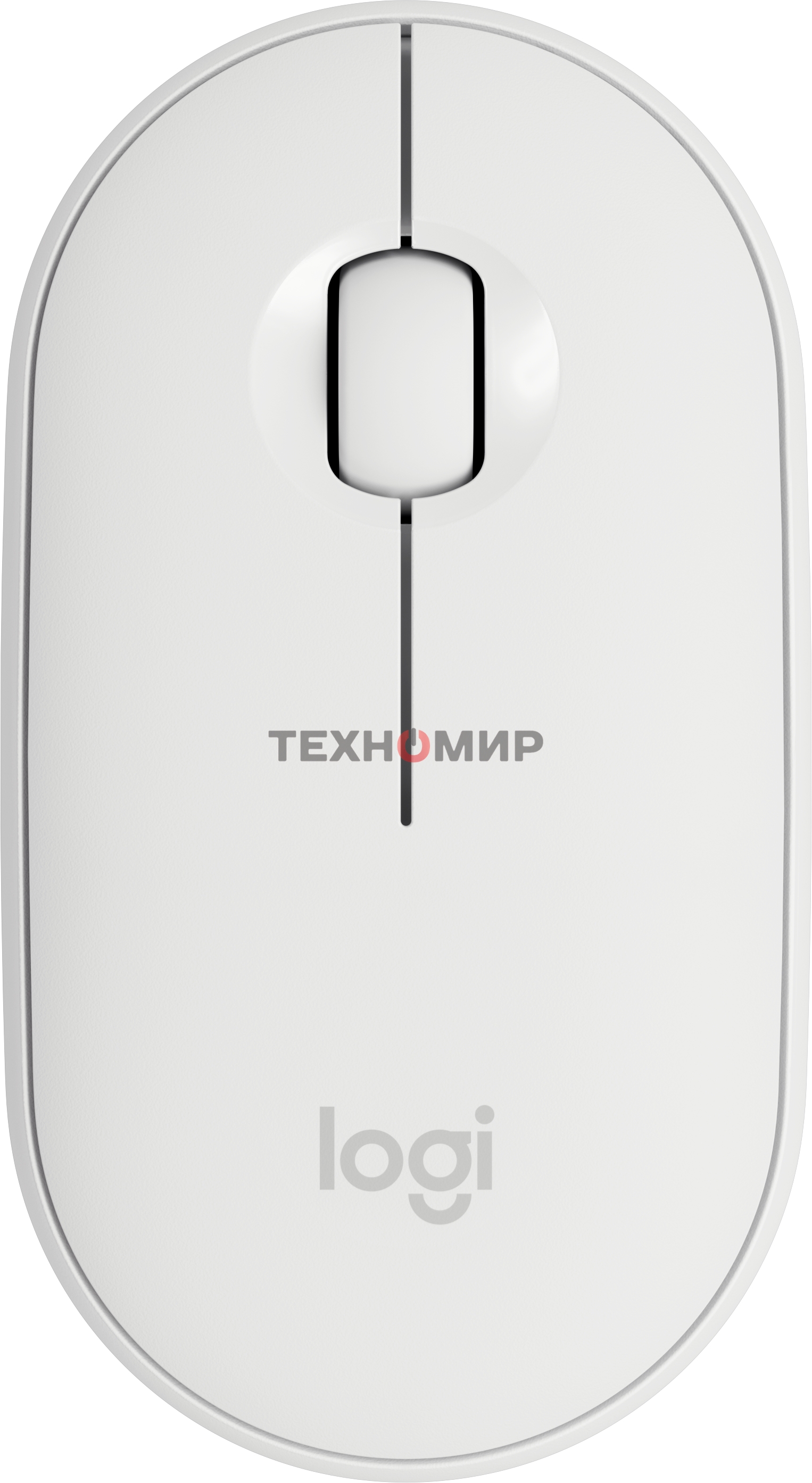 Мышь беспроводная Logitech Pebble M350 белый, 1000 dpi, радиоканал, Bluetooth, USB, кнопки - 3