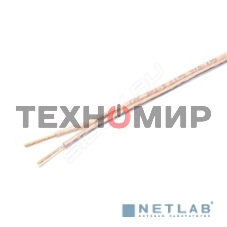 Акустический кабель Cablexpert CC-TC2x1,5-50M, прозрачный,  50 м, на катушке