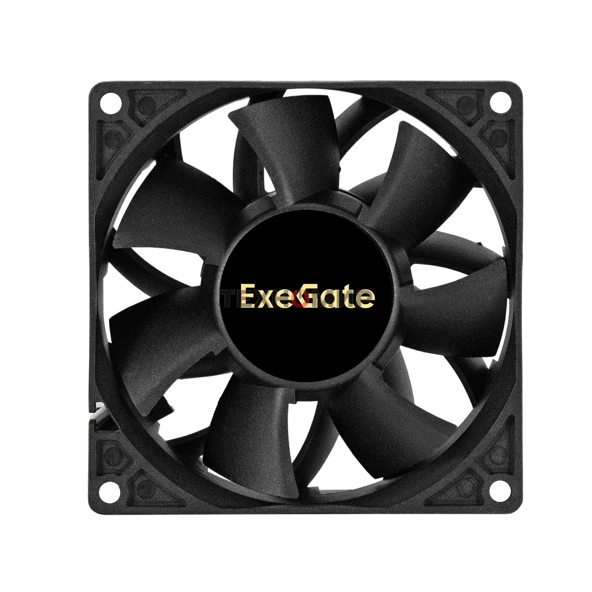 Вентилятор для корпуса ExeGate EX09238S3P-24 черный, 92 мм, 4500 об/мин, 48.3 дБ, 3 pin