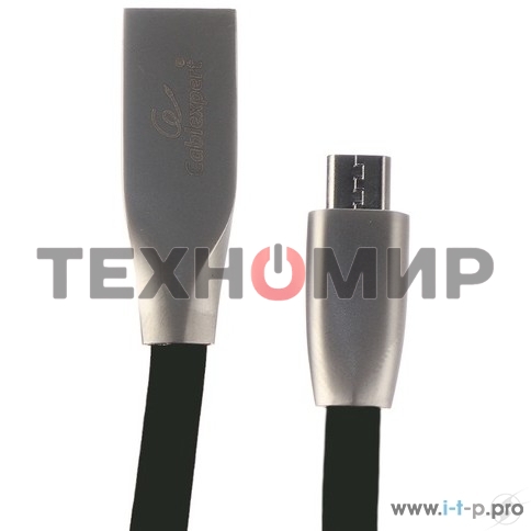 Кабель USB2.0 Cablexpert CC-G-mUSB01Bk-0.5M, AM/microB, серия Gold, длина 0.5м, черный, блистер