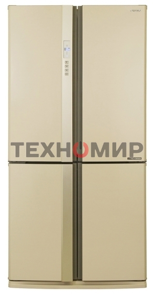 Холодильник Sharp SJ-EX98FBE бежевый трехкамерный 394/211 л морозилка снизу, No Frost, Side by Side