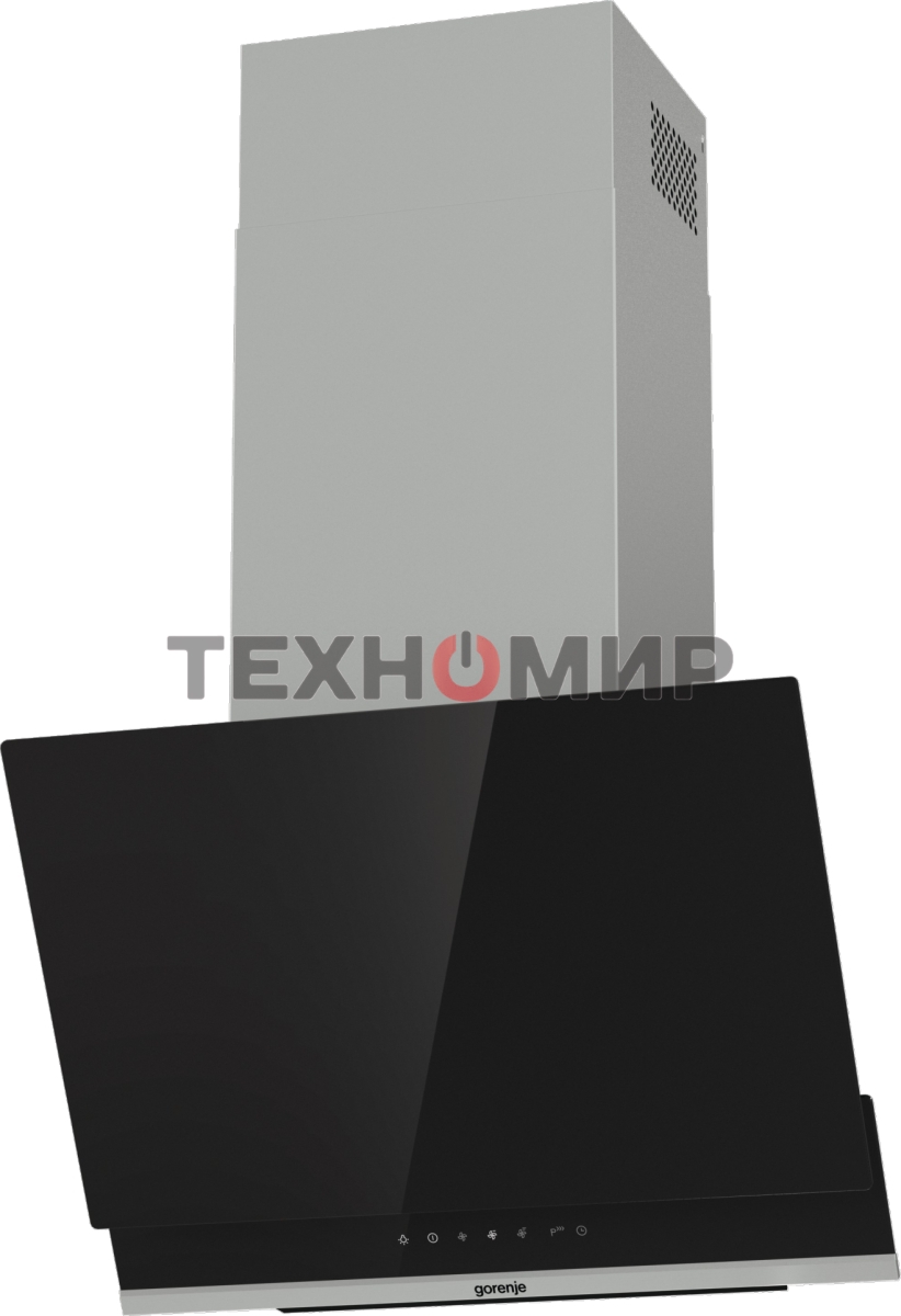 Вытяжка наклонная Gorenje WHI649X21P черный/серебристый, 60 см, 740 куб. м/ч, 67 дБ