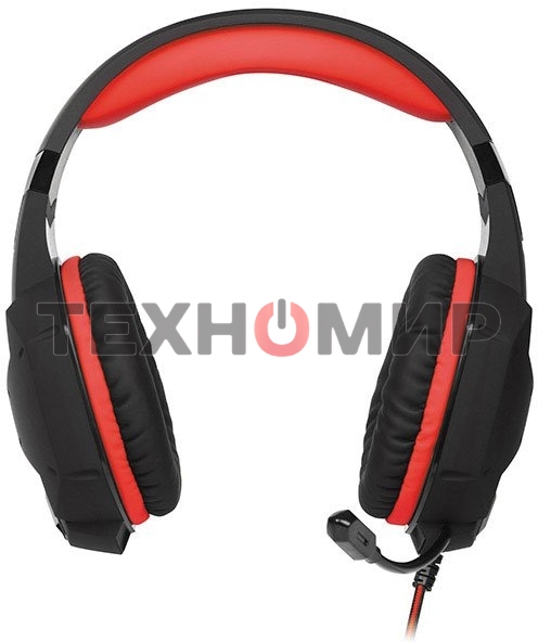 Игровые стереонаушники с микрофоном SVEN AP-G988MV, черный-красный Игровые стереонаушники с микрофоном SVEN AP-G988MV, черный-красный