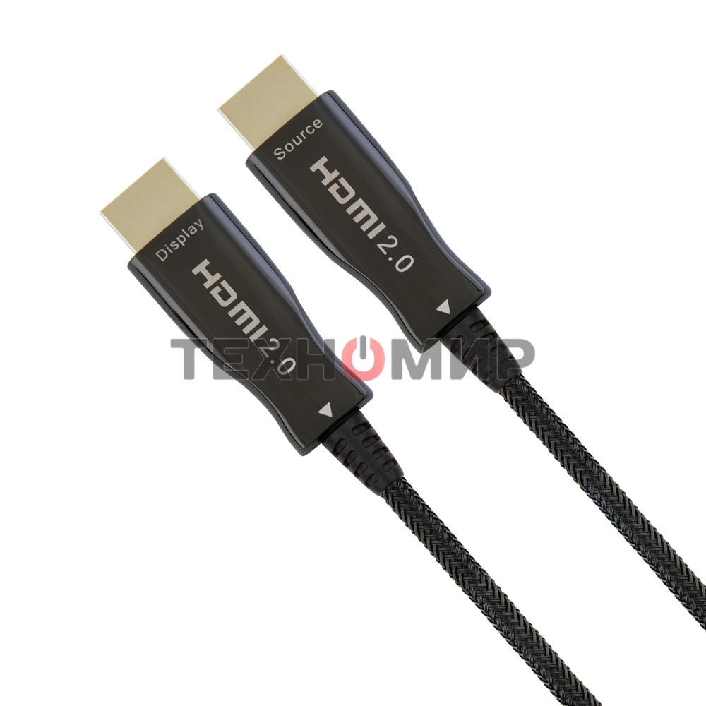 Активный оптический кабель Cablexpert HDMI, 100м, v2.0, 19M/19M, AOC Premium Series, позол.разъемы, экран, коробка
