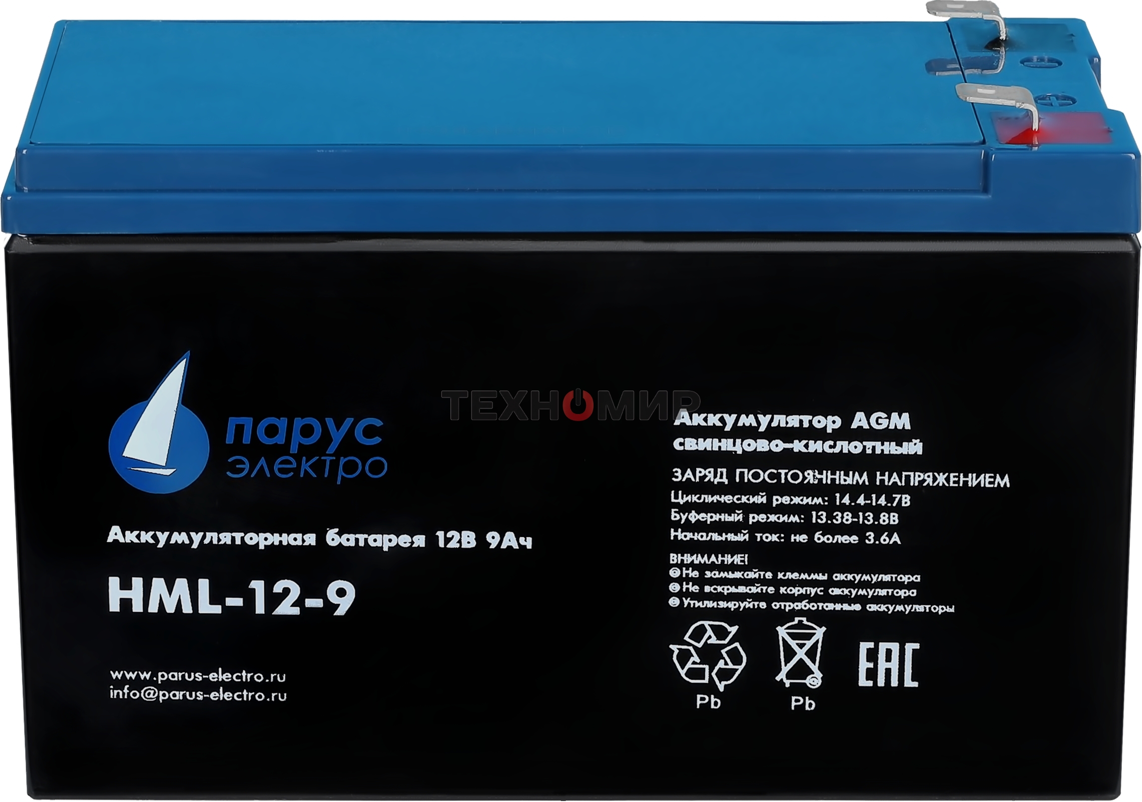 Батарея для ИБП Парус Электро, профессиональная серия HML-12-9