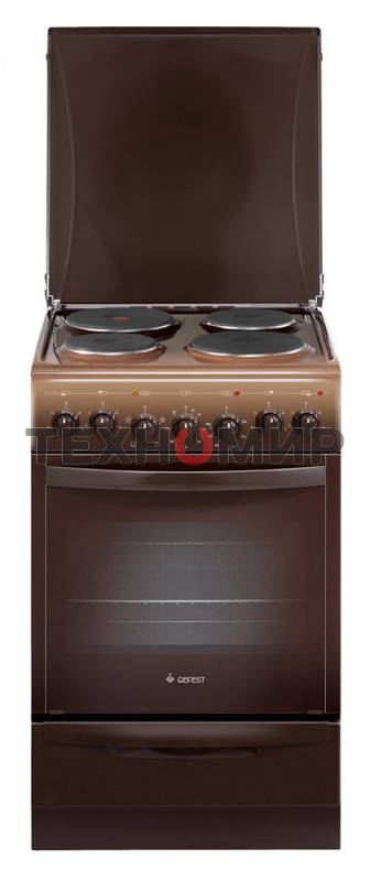 Плита электрическая Gefest 5140-02 0038 коричневый, конфорок 4 электрических, духовка 55 л, 50 см x 85 см x 58.5 см