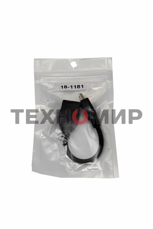 Кабель Rexant (18-1181) USB кабель OTG mini USB на USB шнур 0.15M черный