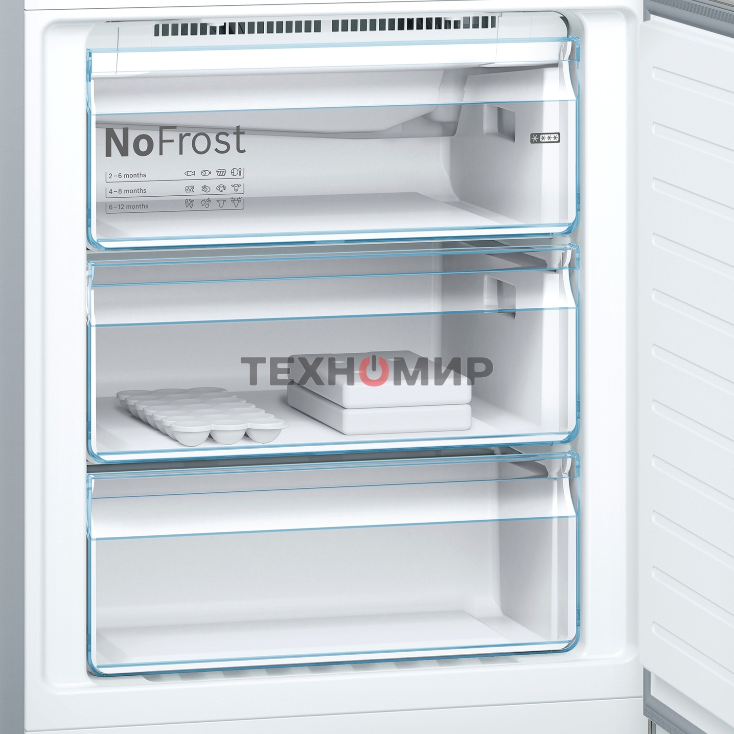 Холодильник Bosch KGN49LB30U черный двухкамерный 330/105л морозилка снизу, No Frost