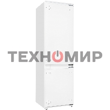 Встраиваемый холодильник Kuppersberg NBM 17863, Габариты(ВхШхГ):178.5x54x54,5; Перенавешиваемые двери, Класс энергопотребления А++ (222 кВт/ч), No-frost, 182л/59л, Уровень шума: 41 Дб