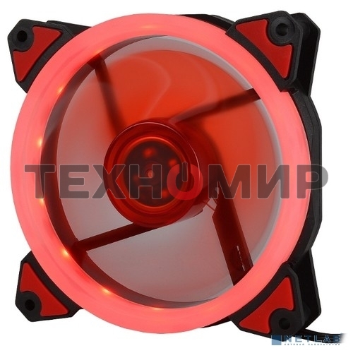 Вентилятор для корпуса Crown CMCF-12025S-1230 черный/красный, 120 мм, 1650 об/мин, 23 дБ, 3 pin