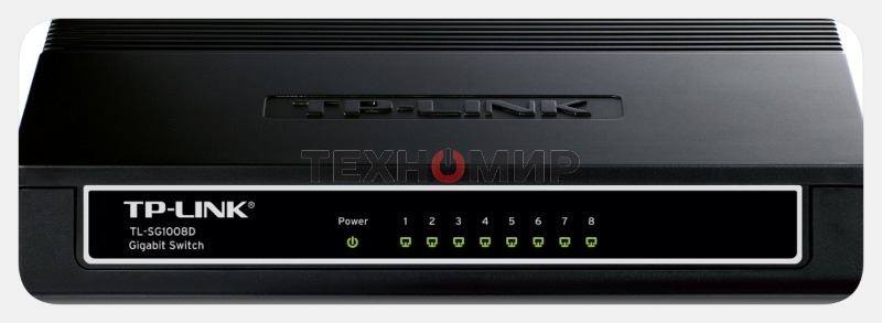 Коммутатор TP-Link SMB TL-SG1008D 8-port Gigabit Switch, plastic case