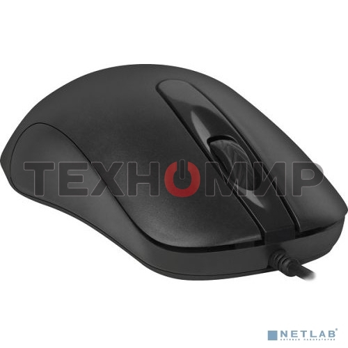 Мышь проводная Defender Classic MB-230 черный, 1600 dpi, USB, кнопки - 4