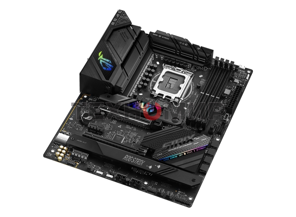 Материнская плата ASUS ROG STRIX B760-F GAMING WIFI, LGA 1700, Intel B760, 4xDDR5, 4xSATA, 3xM.2, 1xPCI-E 5.0 x16, 1xPCI-E 3.0 x4, 1xHDMI, 1xDP, 1x 2.5Gb LAN, 1xUSB-A 3.2 Gen 2, 6xUSB-A 3.2 Gen 1, 1xUSB-C 3.2 Gen 2x2, 5x3.5 мм, 7.1, Standard-ATX