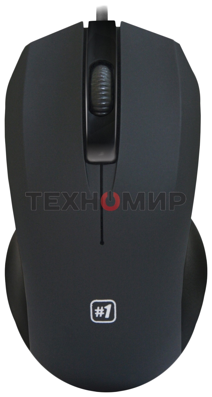 Мышь проводная Defender MM-310 черный, 1000 dpi, USB, кнопки - 3