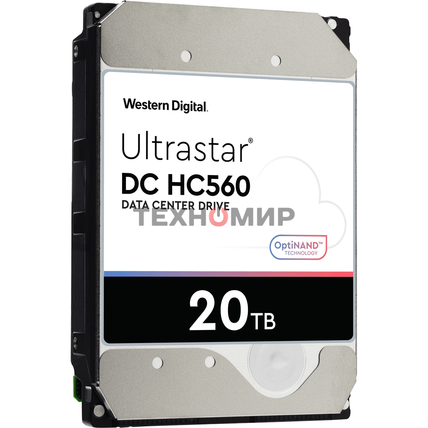 Жесткий диск Western Digital HDD SATA 20Tb Ultrastar DC HC560 0F38785 7200 6Gb/s 512Mb 1 year ocs (analog WUH722020ALE6L4)