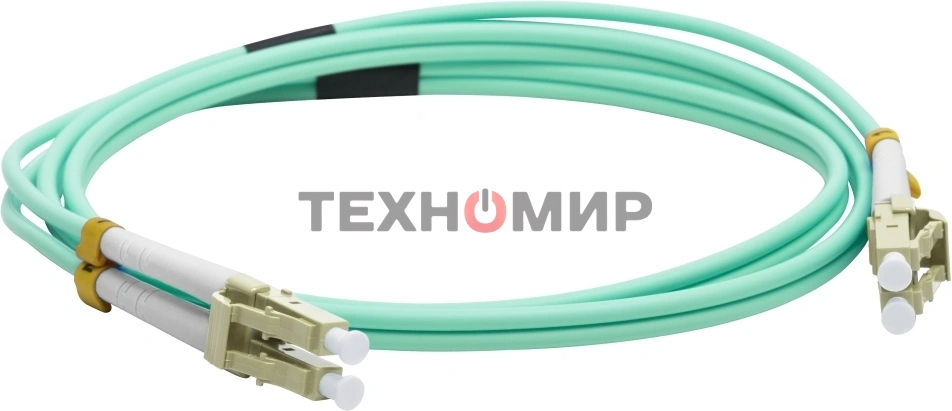Патч-корд LANMASTER LAN-2LC-2LC/OM3-10 2x50/125 OM3 LC дуплекс-LC дуплекс 10м LSZH голубой