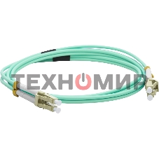 Патч-корд LANMASTER LAN-2LC-2LC/OM3-10 2x50/125 OM3 LC дуплекс-LC дуплекс 10м LSZH голубой