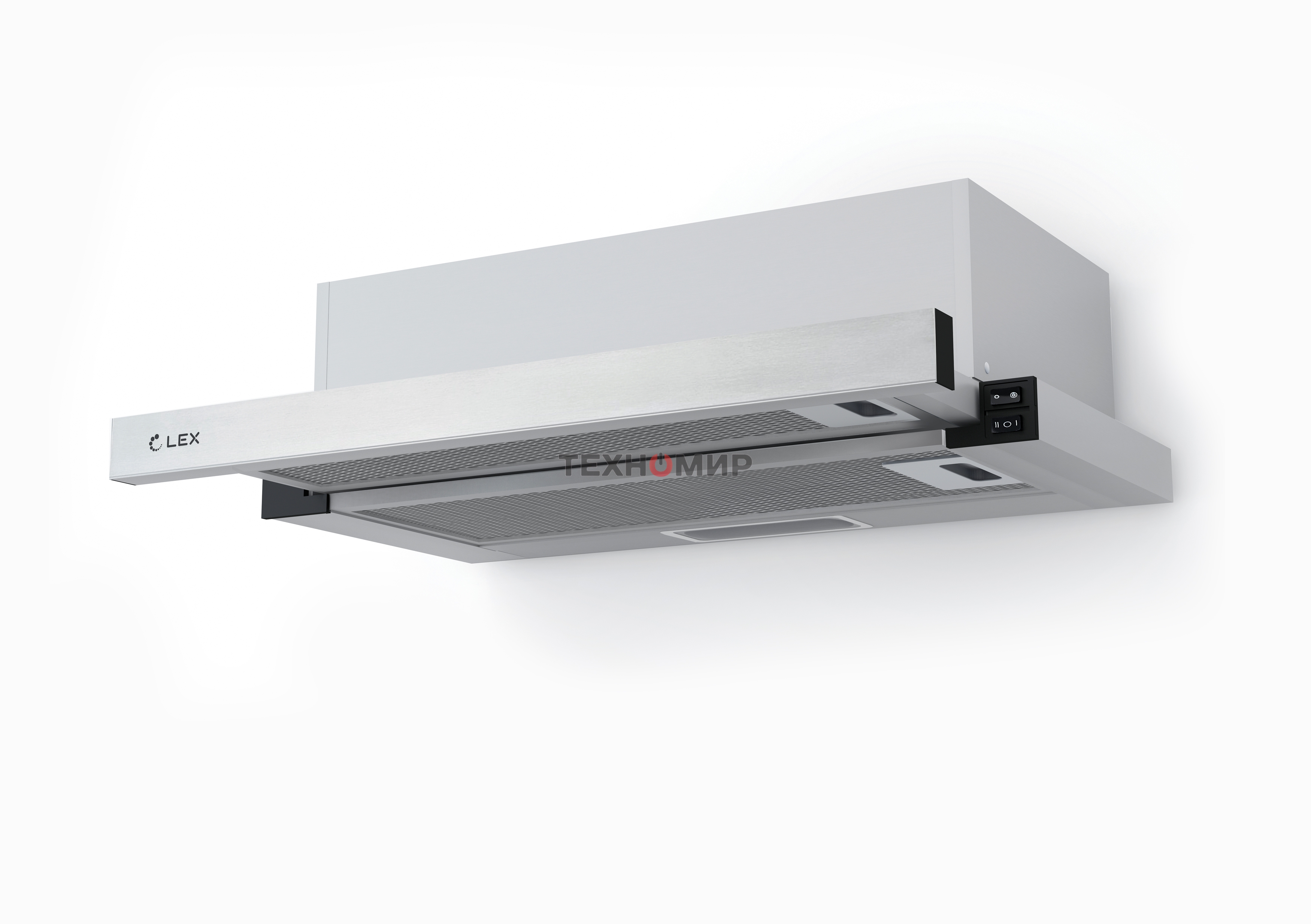 Вытяжка встраиваемая LEX HUBBLE 500 нержавеющая сталь, 50 см, 650 куб. м/ч, 44 дБ