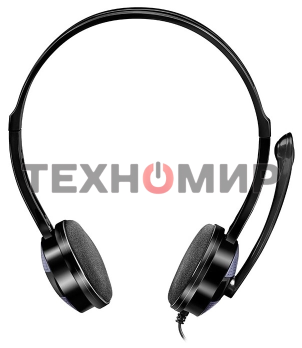 Гарнитура проводная мультимедийная с микрофоном SVEN AP-151MV, черный