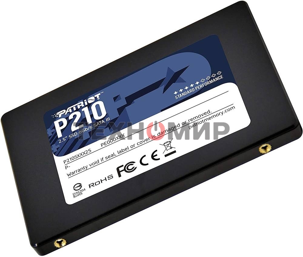 Накопитель SSD Patriot P210, 2Tb, SATA III, 2.5
