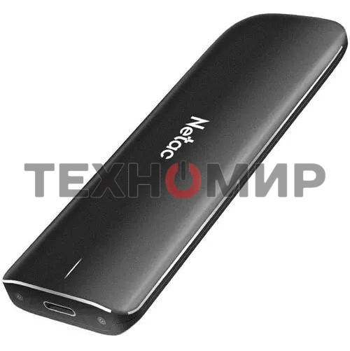 Внешний SSD Netac ZX, 500 Gb, USB 3.2 Gen 2 Type-C, R/W 1050/950, черный