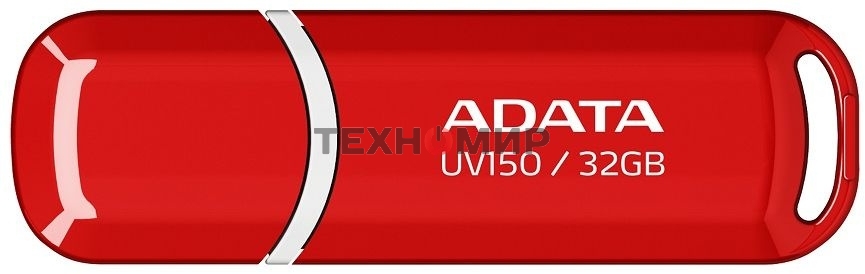 Флешка USB ADATA UV150 (AUV150-32G-RRD), 32Gb, USB 3.0, R/W 35/10, красный