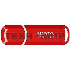 Флешка USB ADATA UV150 (AUV150-32G-RRD), 32Gb, USB 3.0, R/W 35/10, красный