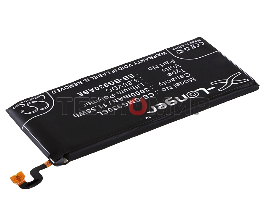 Аккумулятор CS-SMG930SL EB-BG930ABE для Samsung Galaxy S7 SM-G930F 3.85V, 3000mAh, 11.55Wh