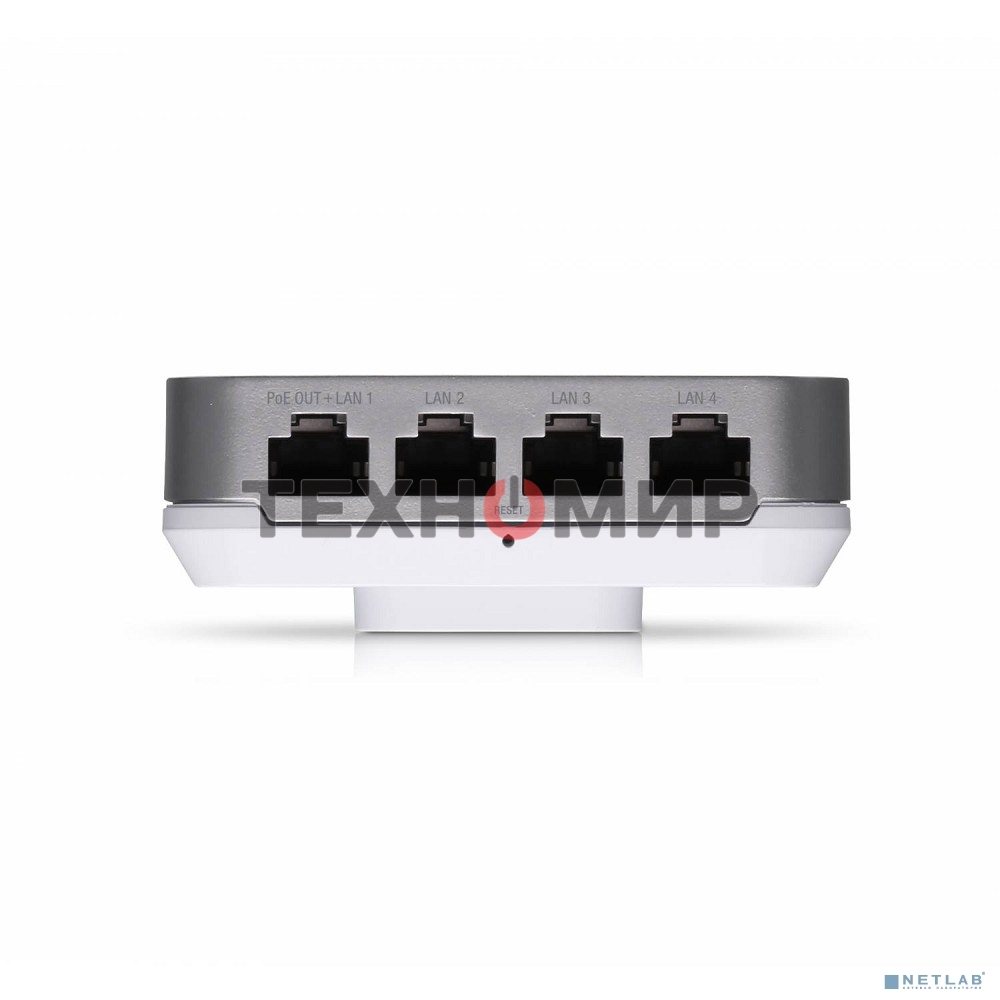 Точка доступаUbiquiti UAP-IW-HD UniFi AP In-Wall HD Точка доступа 2.4+5 ГГц, ac Wave2, 4х4 MU-MIMO, 5х 1G RJ45, 802.3at/af
