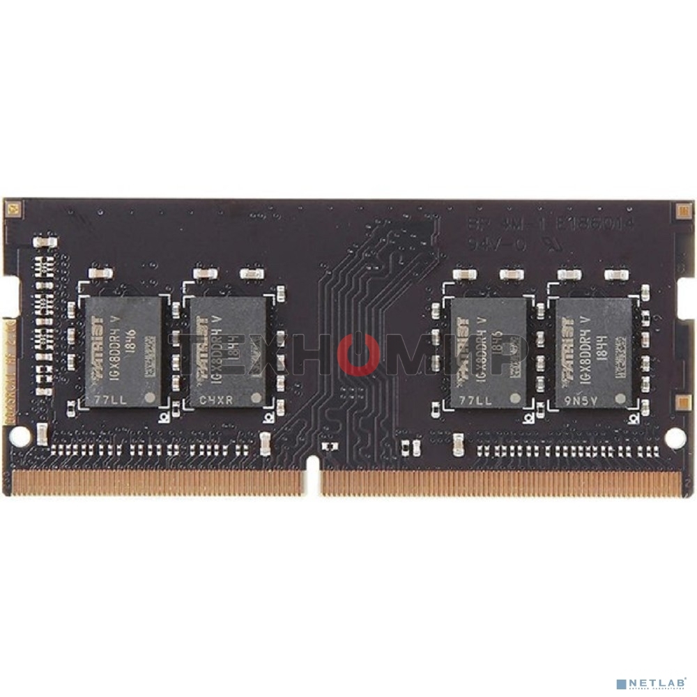 Оперативная память Patriot Signature, DDR4, 8GB (1x8 GB), 2666 MHz, CL19, SO-DIMM