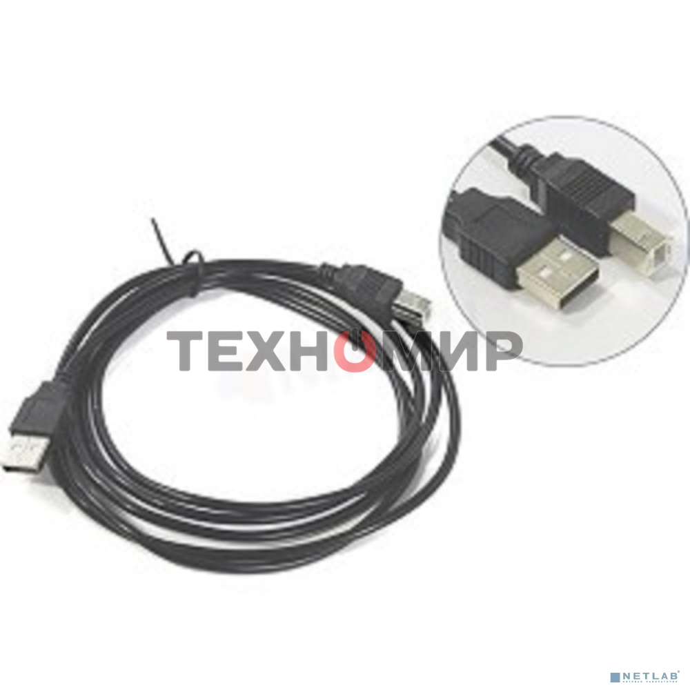 Кабель ExeGate EX138939RUS Кабель USB 2.0 A-->B 1.8м ExeGate