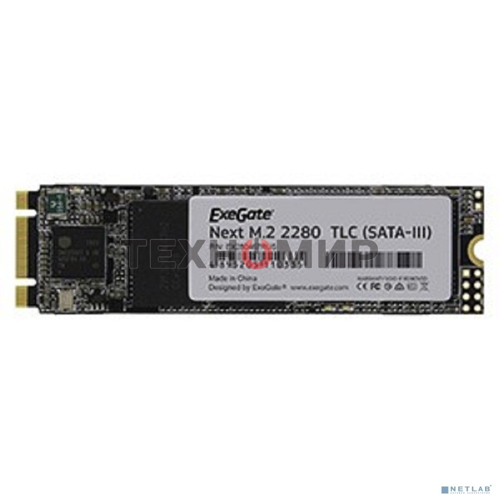 Накопитель SSD ExeGate NextPro+ UV500TS256, 256Gb, SATA III, M.2 2280, R/W 561/500