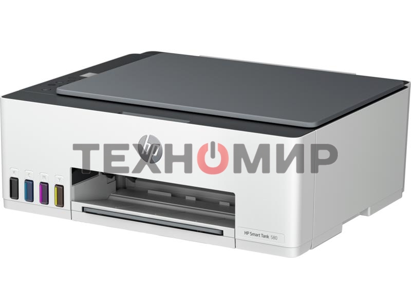 МФУ струйный HP Smart Tank 580 AiO (1F3Y2A), A4, цветной, печ. до 22 стр/мин. (ч/б) до 16 стр/мин. (цвет), 1200 x 1200 dpi, USB, Wi-Fi, Air Print, Mopria