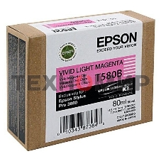 Картридж струйный Epson C13T580B00 светло-пурпурный (80мл)