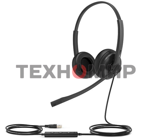 Гарнитура проводная Yealink UH34 Dual UC