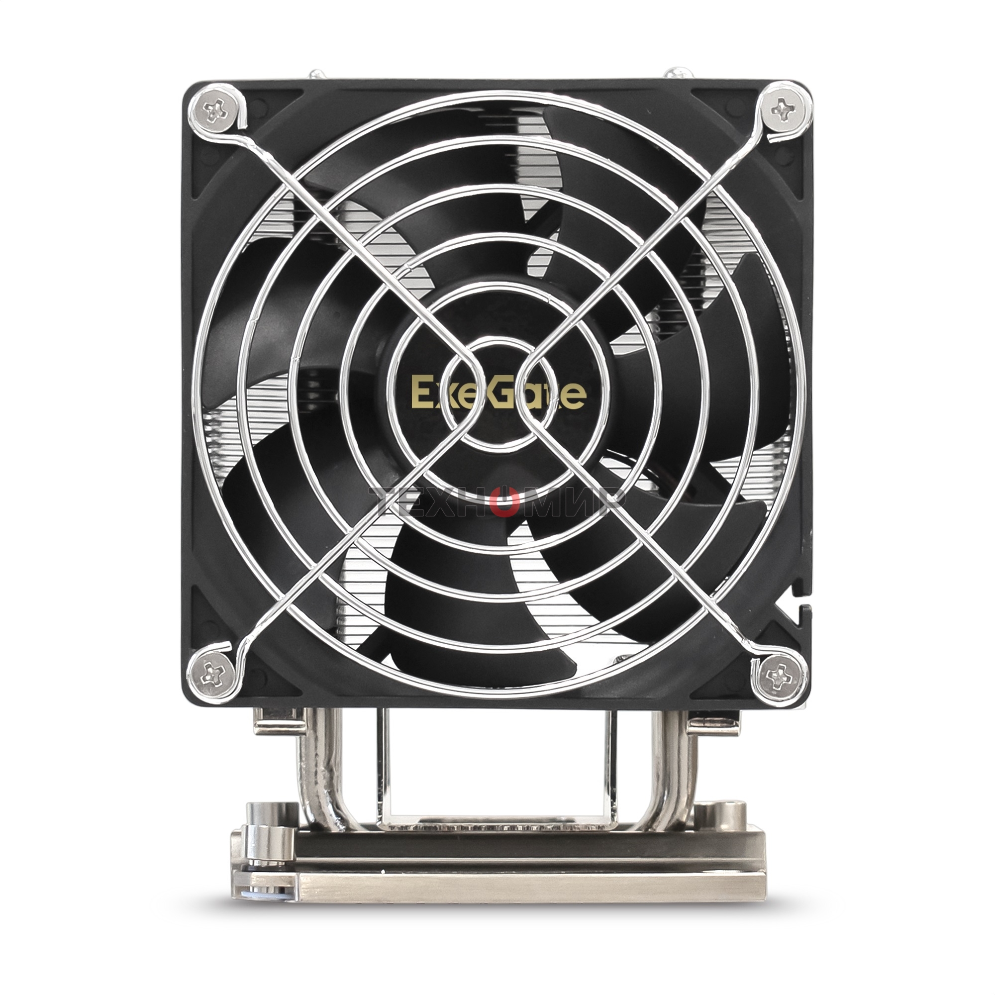 Кулер для процессора ExeGate ESNK-P0070APS4.PWM.4U.3647.Cu серебристый, 92 мм, алюминий/медь, 3800 об/мин, 44 дБ, 4 pin, 205 Вт, 125.5 мм