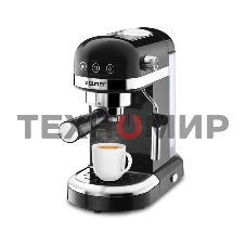 Кофеварка рожковая Zelmer EXPRESSO ZCM7295 черный, исп. кофе - молотый/чалды, 1.4 л, 1350 Вт, 20 бар
