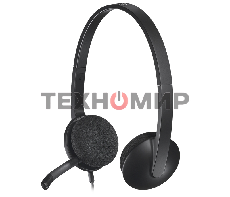 Гарнитура проводная Logitech Headset H340 USB graphite