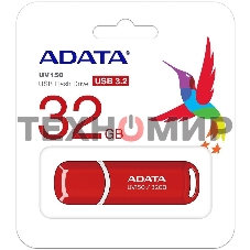 Флешка USB ADATA UV150 (AUV150-32G-RRD), 32Gb, USB 3.0, R/W 35/10, красный