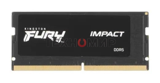 Оперативная память Kingston Fury Impact, DDR5, 16GB (1x16 GB), 5600 MHz, CL40, SO-DIMM