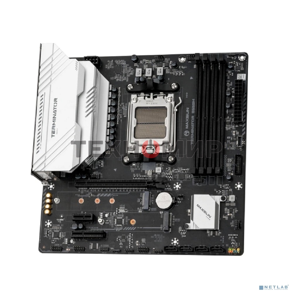 Материнская плата Maxsun Challenger B650M WIFI, AM5, AMD B650, 2xDDR5, 3xSATA, 1xM.2, 1xPCIe 4.0 x16, 1xPCIe 3.0 x1, 1xDP, 1xHDMI, 1x1Gb LAN, Wi-Fi 5, Bluetooth 4.2, 4xUSB-A 5Gbps, 2xUSB-A 2.0, 3x3.5 мм, 5.1, mATX