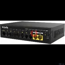 Коммутатор неуправляемый Tenda S110GPC PoE, 10 портов, 8x100 Мбит/с, 2х1 Гбит/с, PoE 8х30 Вт (до 80 Вт), настольный