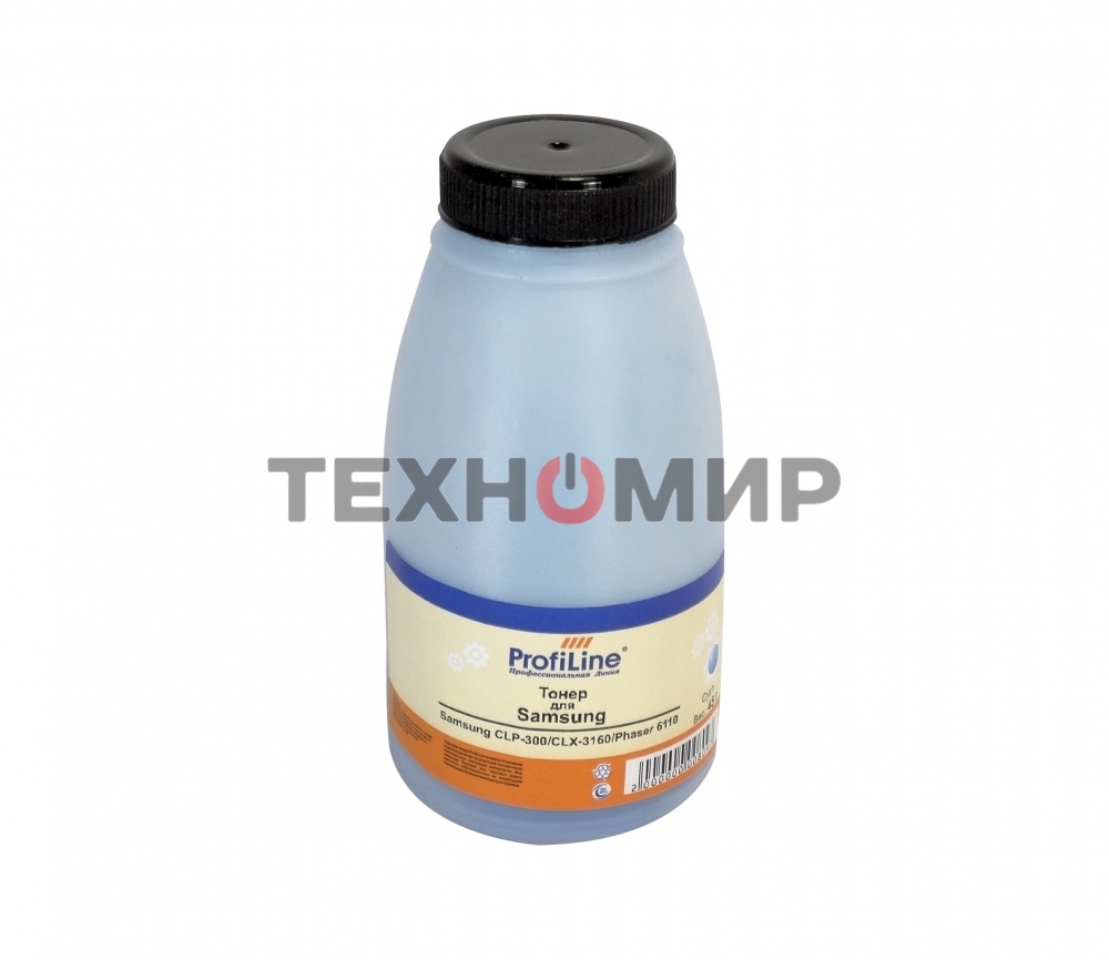 Тонер ProfiLine для принтеров Samsung CLP-300/CLX-3160/Phaser 6010/6110/6120/WC 6000/6015 cyan 45 гр Фасовка РФ