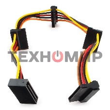 Кабель Cablexpert Кабеля питания SATA, 4x15pin(M)/15pin(F), 40 см (CC-SATAMF-03)