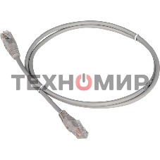 Патч-корд LANMASTER TWT UTP cat.5e, с заливными колпачками, 7.0 м, серый