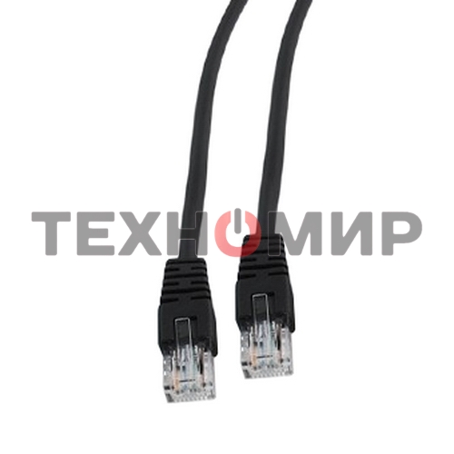 Патч-корд UTP Cablexpert cat.5e, 0.5м, литой, многожильный, черный