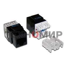 Модуль информационный Lanmaster UTP (TWT-OK45UTP/6-BK) Keystone RJ45 кат.6 черный
